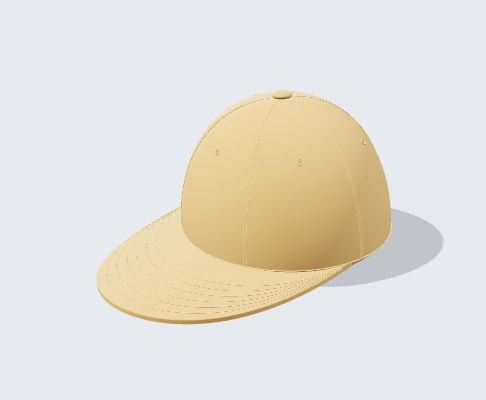 经典棒球帽侧面示意